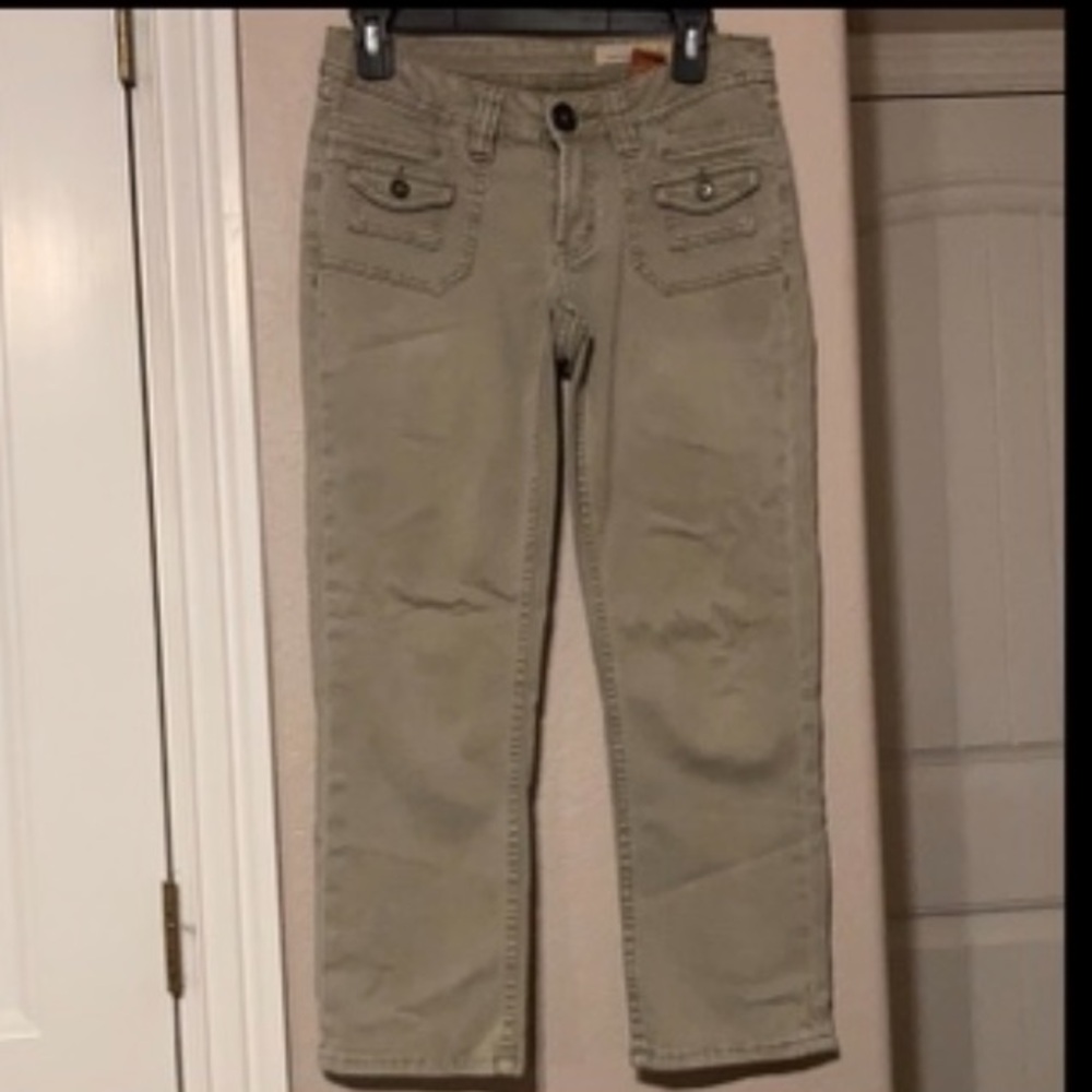 10/$13 Christopher blue stretch cotton jeans size 2 Tan